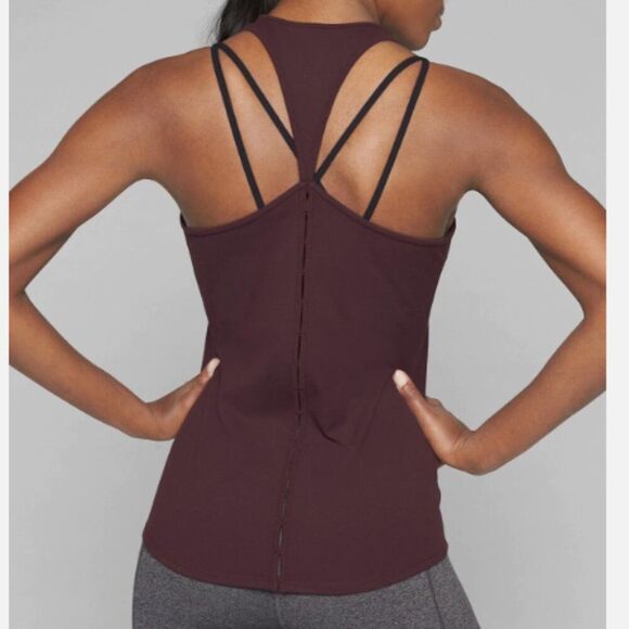 ATHLETA Inversion Tank 2.0 Maroon Size Small - Picture 3 of 6